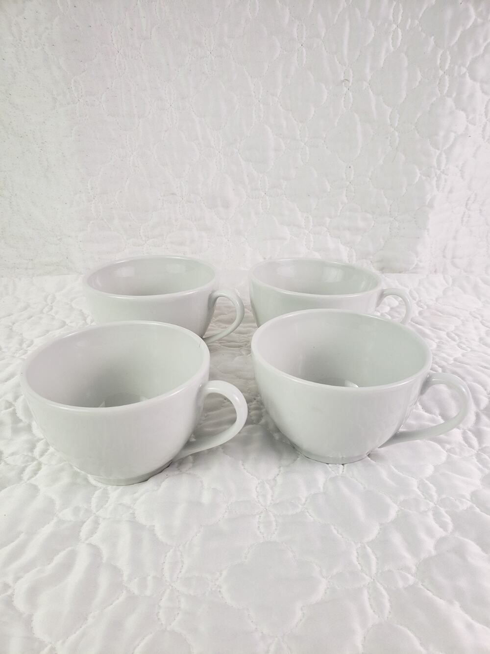 Yves Deshoulieres Apilco Porcelaine France Classic Traditional Four Coffee Cups